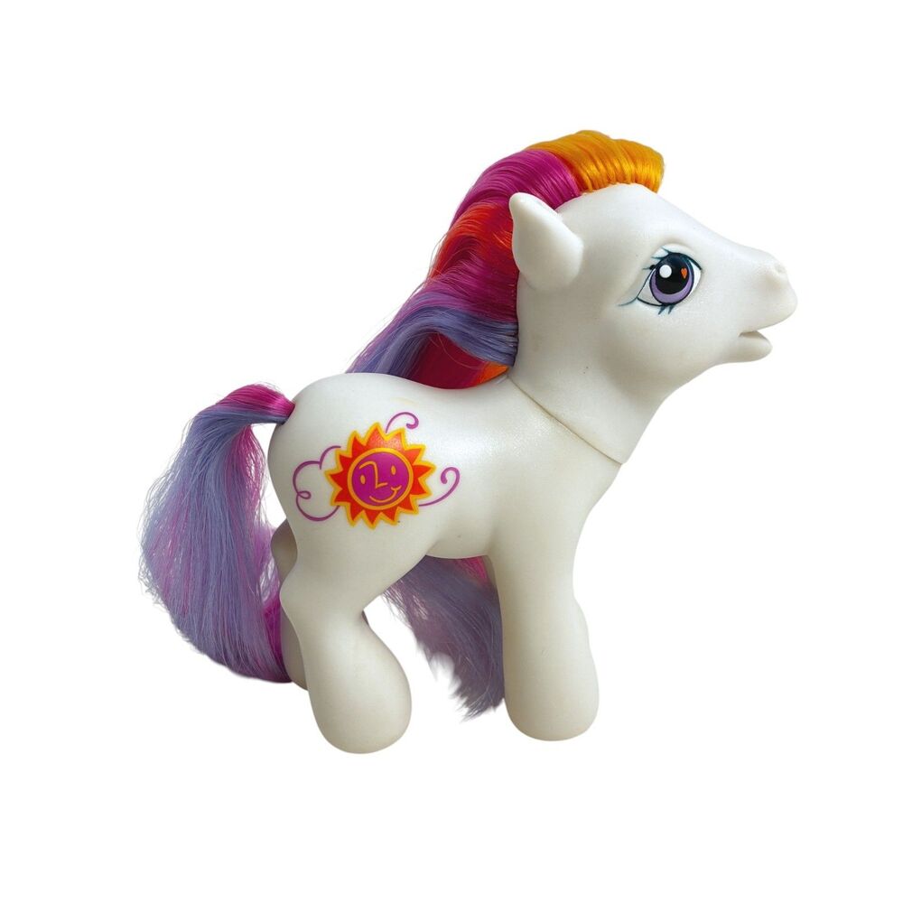 VTG G3 My Little Pony Sunny Daze III Donkey Pose White Pink Orange Hasbro 2004